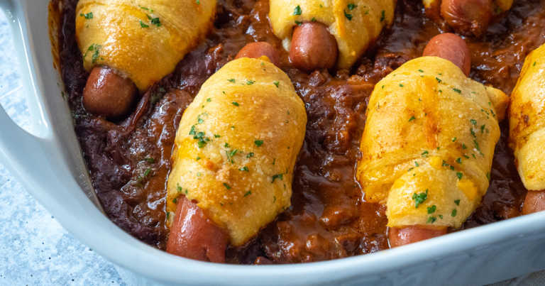 Chili Cheese Dog Bake