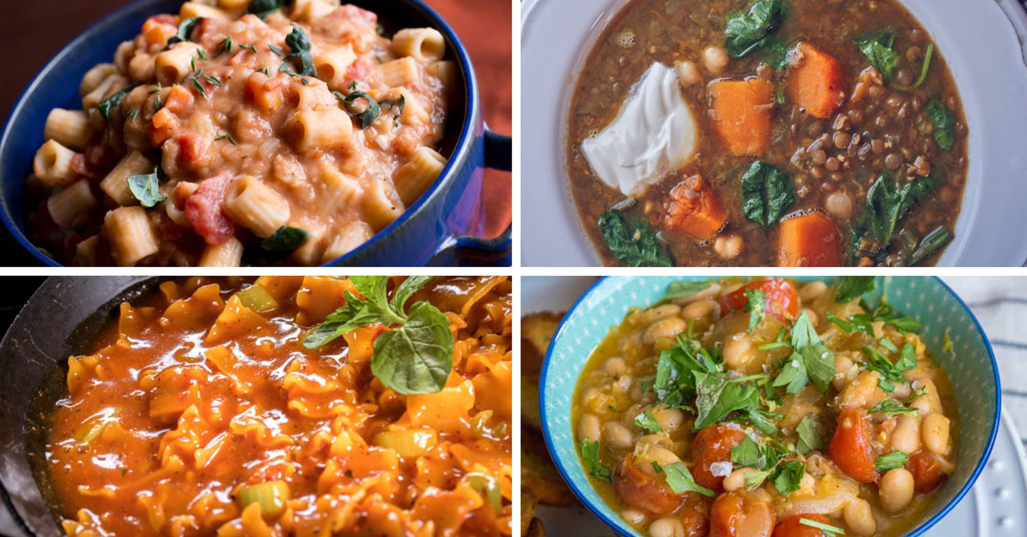 4 Hearty Vegetarian Soups & Stews