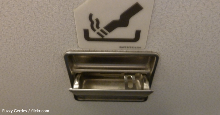 Flight Attendant Explains Why Non-Smoking Flights Still Have Ashtrays