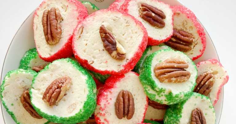 Pecan Cream Cheese Christmas Cookies