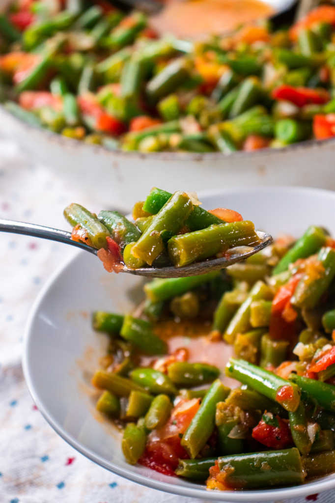 Greek Green Beans 12 Tomatoes