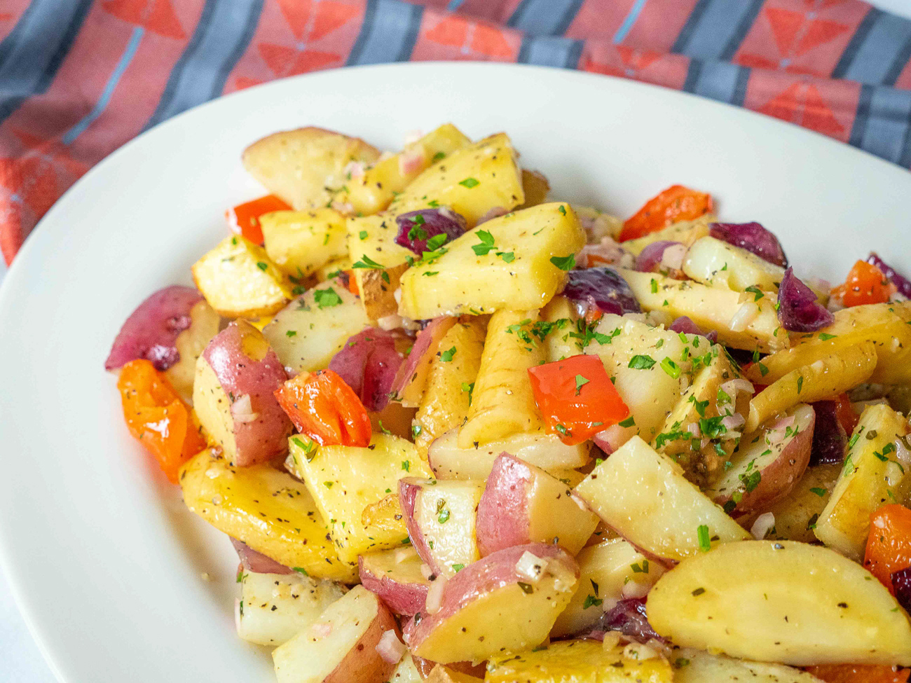 Slow Cooker Root Vegetables with Apple Cider Glaze - Familystyle Food