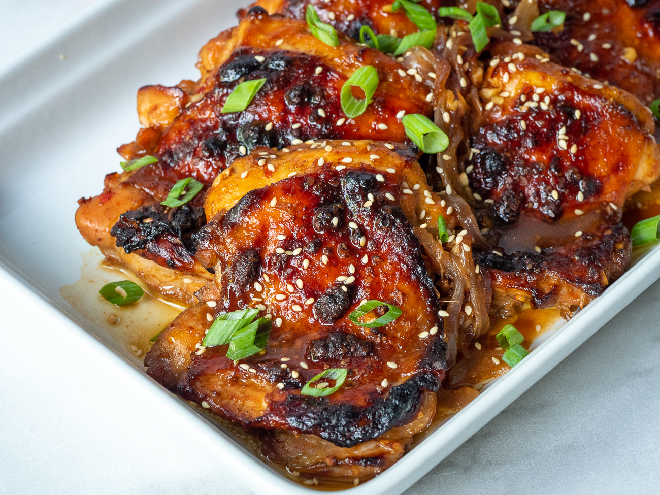 Easy Sticky Chicken Thighs 12 Tomatoes