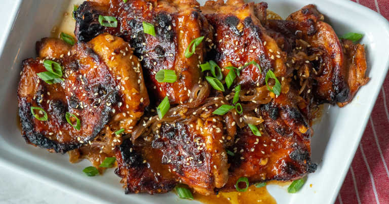 Easy Sticky Chicken Thighs