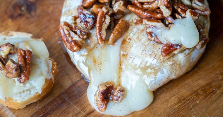 Maple Pecan Baked Brie
