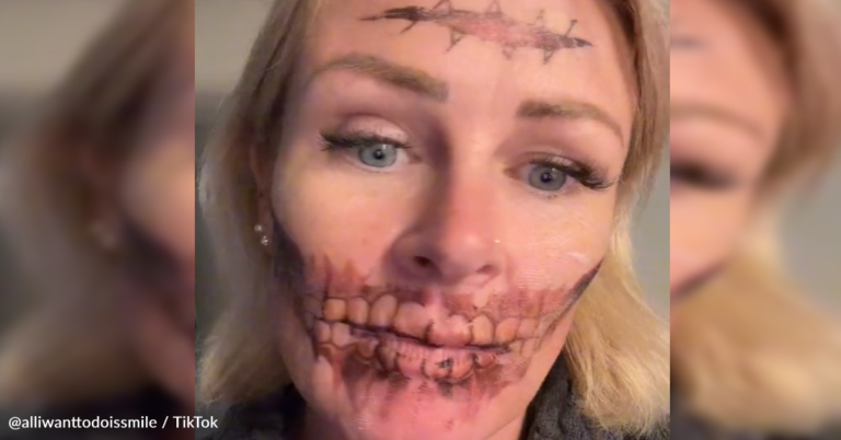 Woman’s “Temporary” Halloween Tattoo Refuses To Wash Off