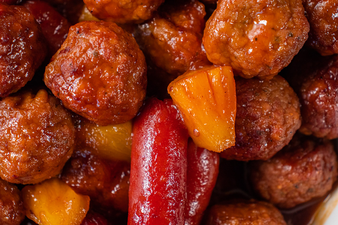 Crockpot Meatballs and Little Smokies - Cooking in the Midwest