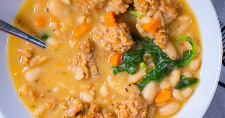 Italian Sausage White Bean Soup