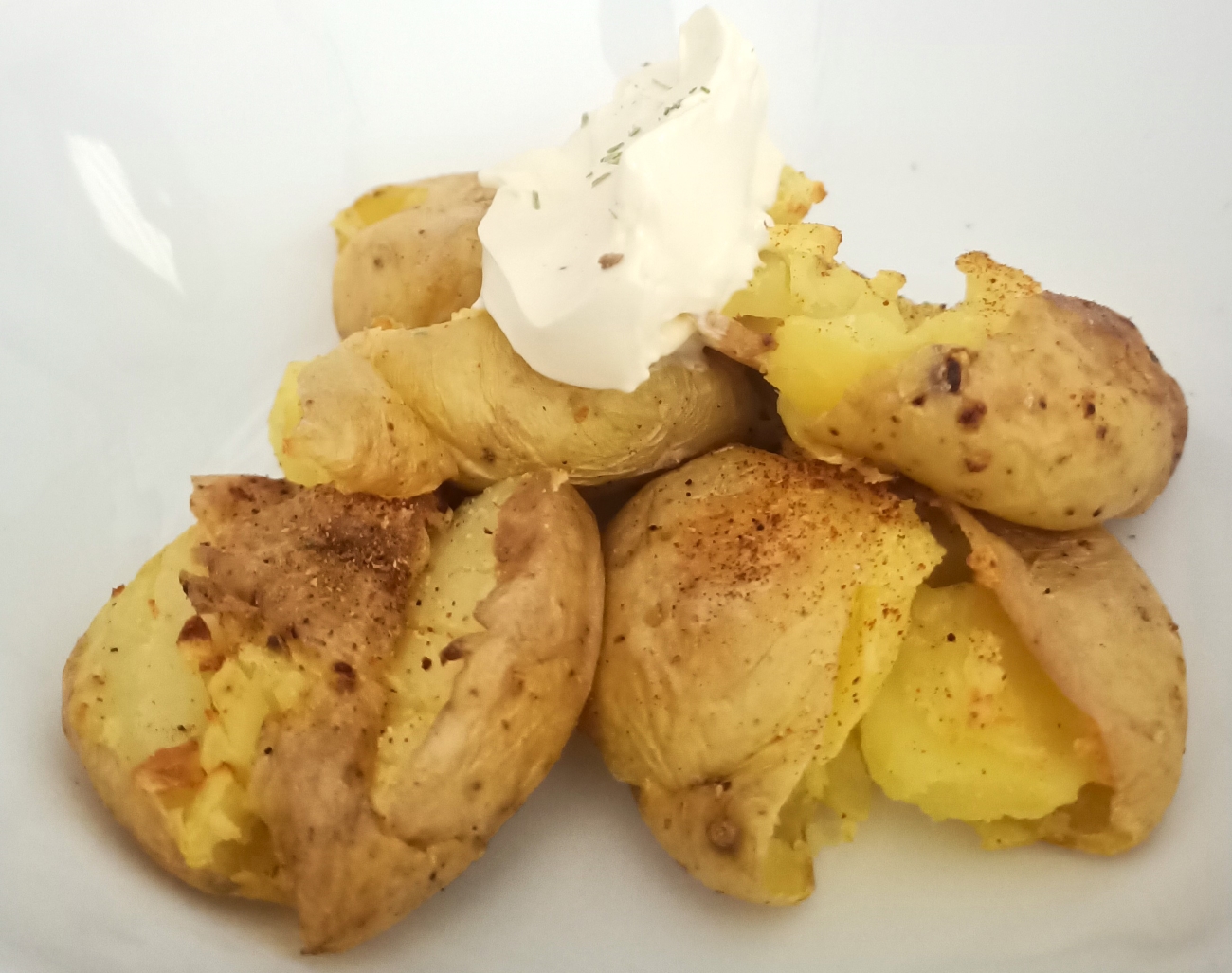 Air Fryer Smashed Potatoes Horizontal 1