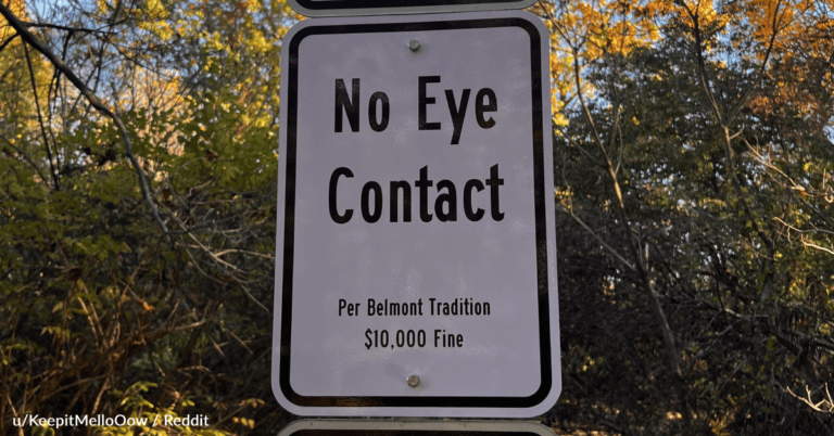 Strange Signs Pop Up Along Belmont Trails Leaving Hikers With Questions