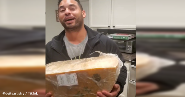 Man Comes Home From The Store With 44 Pounds Of Cheese