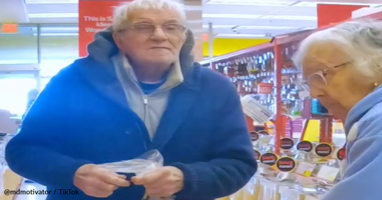 Stranger Surprises Elderly Couple With “Mystery Box” In The Store
