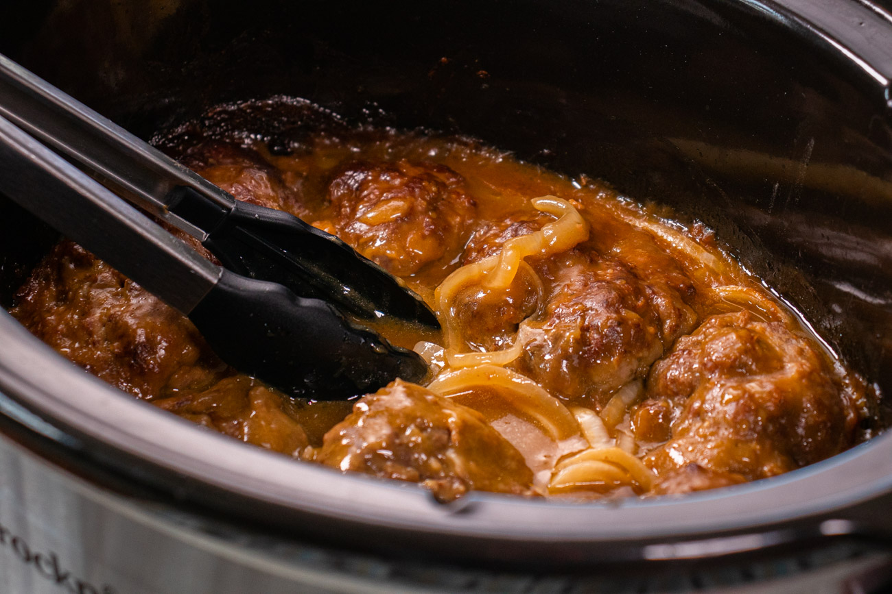 Slow Cooker Salisbury Steak (+Video) - The Country Cook