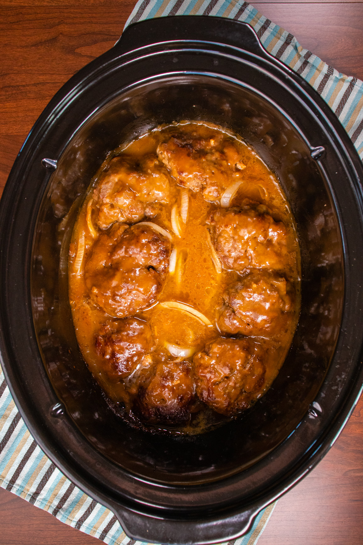 Slow Cooked Salisbury Steak and Crock-Pot® Giveaway 