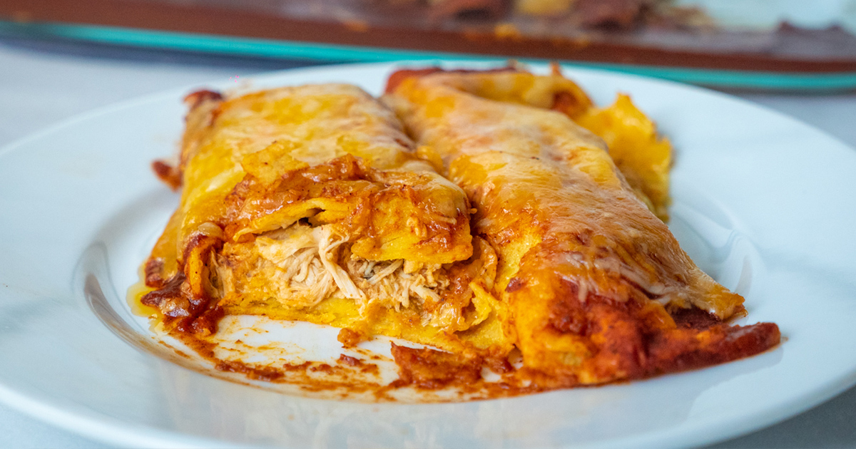 Recipe Info Chicken Egg Wrap Enchiladas