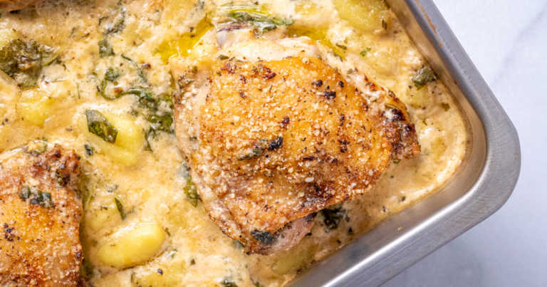Creamy Baked Chicken and Gnocchi
