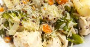 One Pan Broccoli Chicken and Rice Feature 1