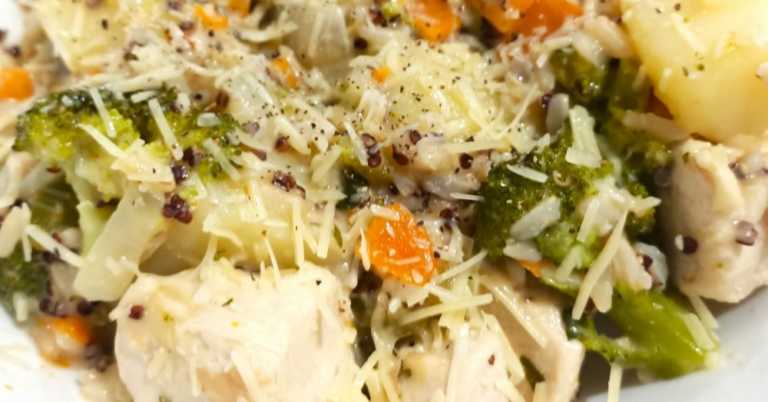 One Pan Chicken and Vegetable Rice