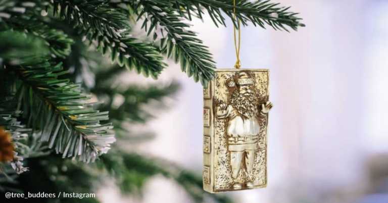Store Releases “Santa Frozen In Carbonite” Christmas Tree Ornament