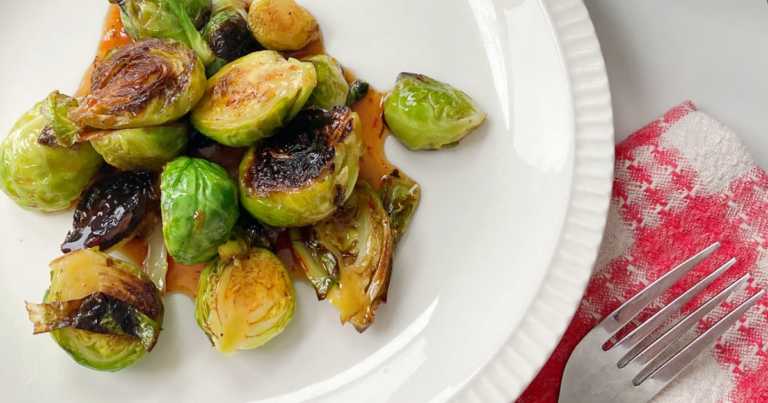 Sweet and Spicy Stovetop Brussels Sprouts