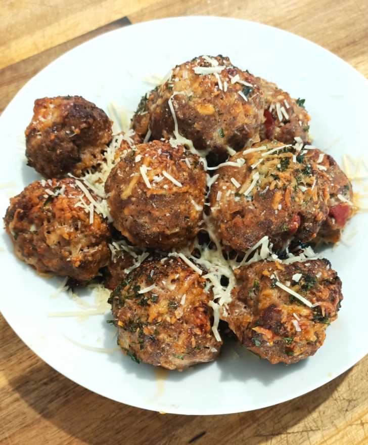 Oven Baked Italian Meatballs 12 Tomatoes