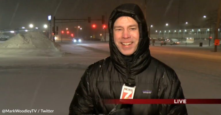 Sports Reporter Fills In For Meteorologist During A Blizzard