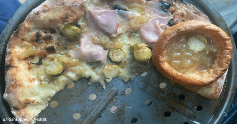 People Are Grossed Out By Viral Christmas-Themed Pizza