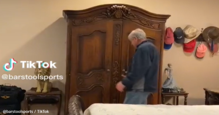 Grandpa Creates Narnia-Inspired Library With Secret Closet Entrance