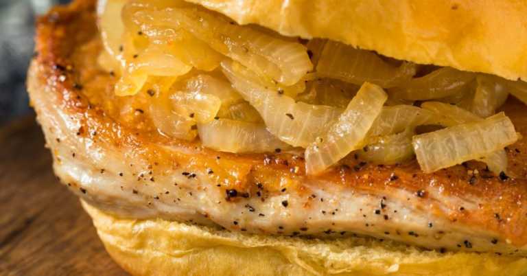 The Perfect Pork Chop Sandwich