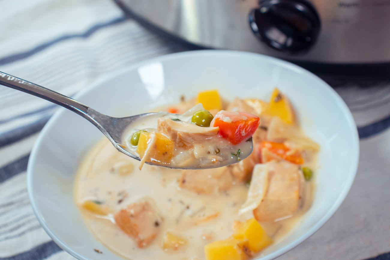 Slow Cooker White Wine Chicken Stew