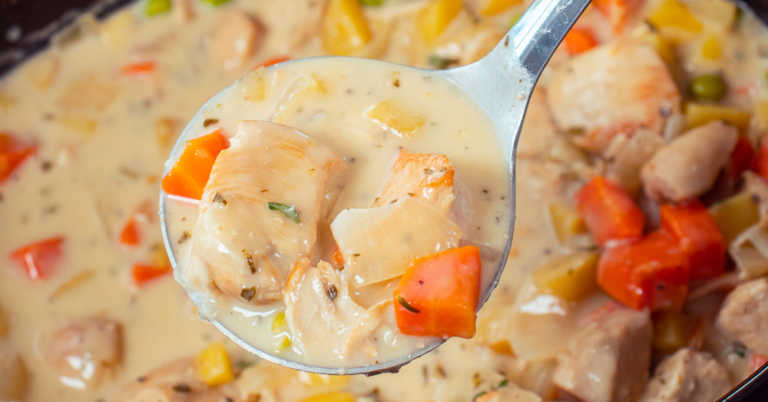 Slow Cooker White Wine Chicken Stew