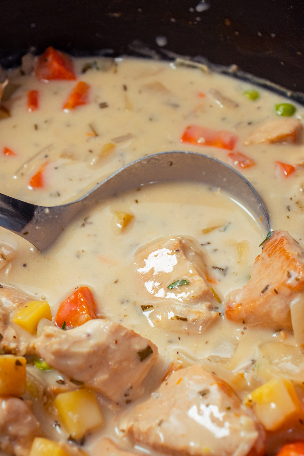 Slow Cooker White Wine Chicken Stew