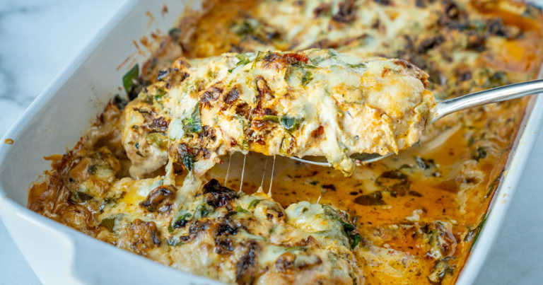 Baked Tuscan Chicken Casserole