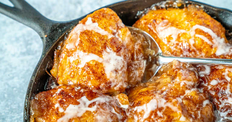 Skillet Apple Pie Biscuits