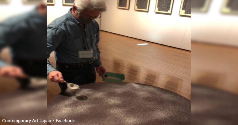 Sound Artist Uses Sand And A Mallet To Create Music