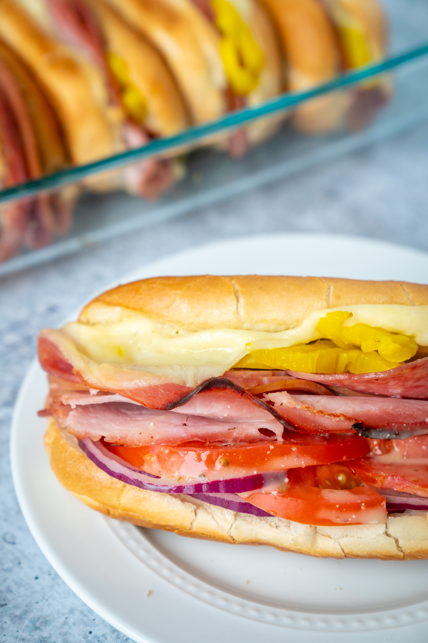 Baked Italian Subs Tomatoes