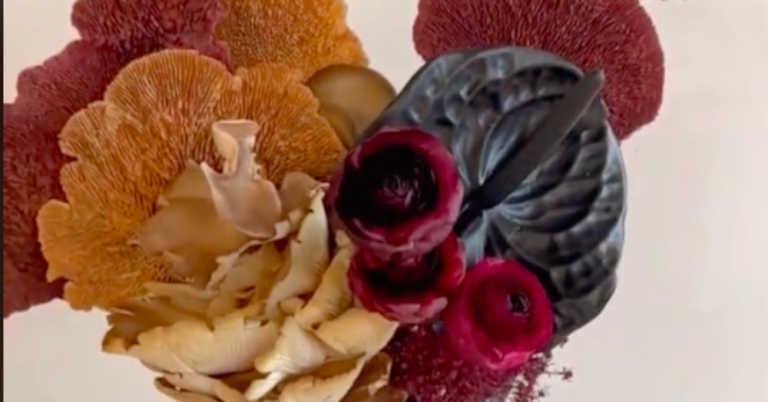 A Wedding Bouquet…Made of Mushrooms?