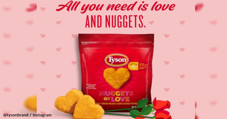 Tyson Is Bringing Back Its “Nuggets Of Love” For Valentine’s Day