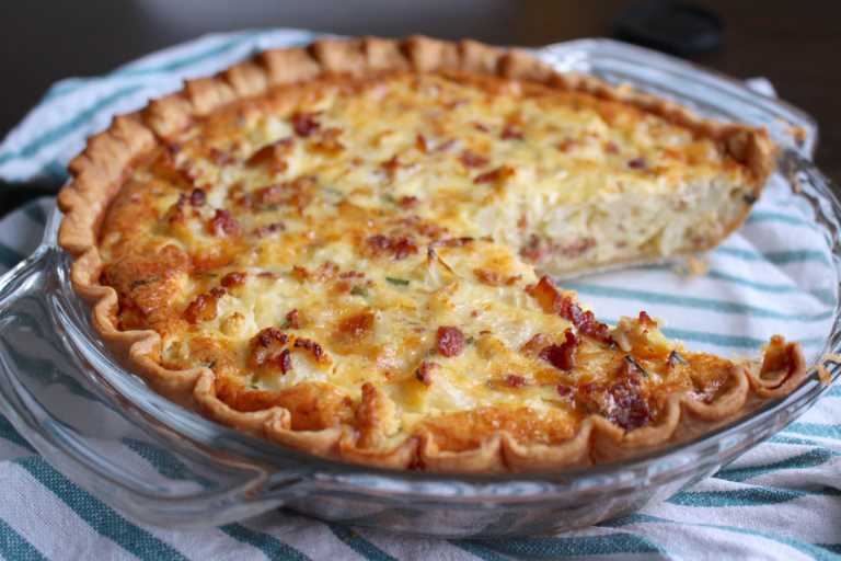 Cauliflower Bacon Quiche