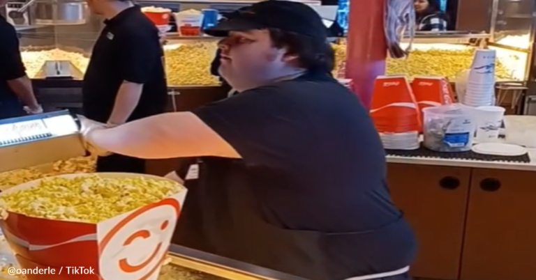 “Popcorn Guy” Goes Viral For Impressive Snack-Serving Skills