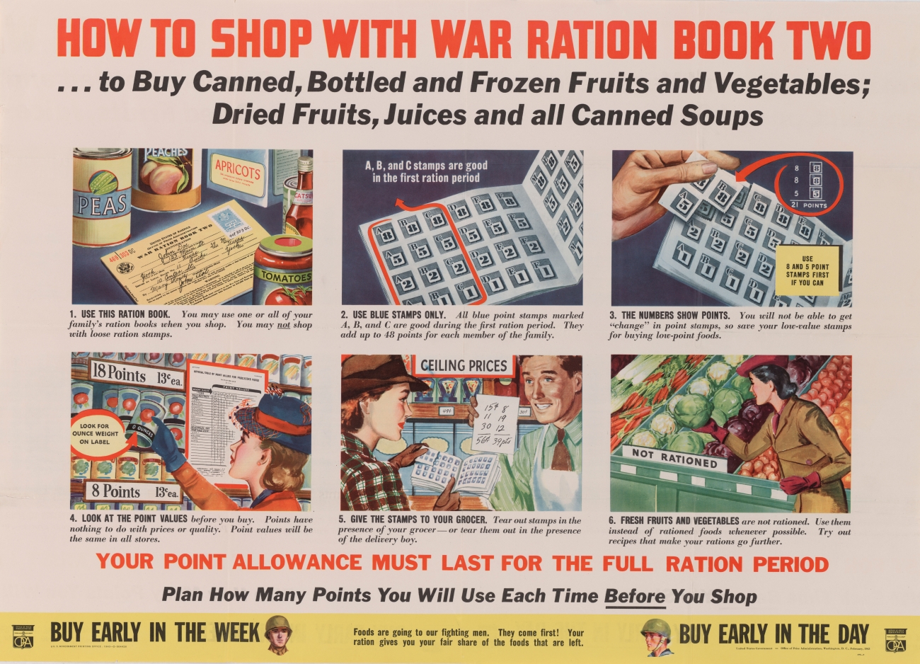 ration book poster 1940s 