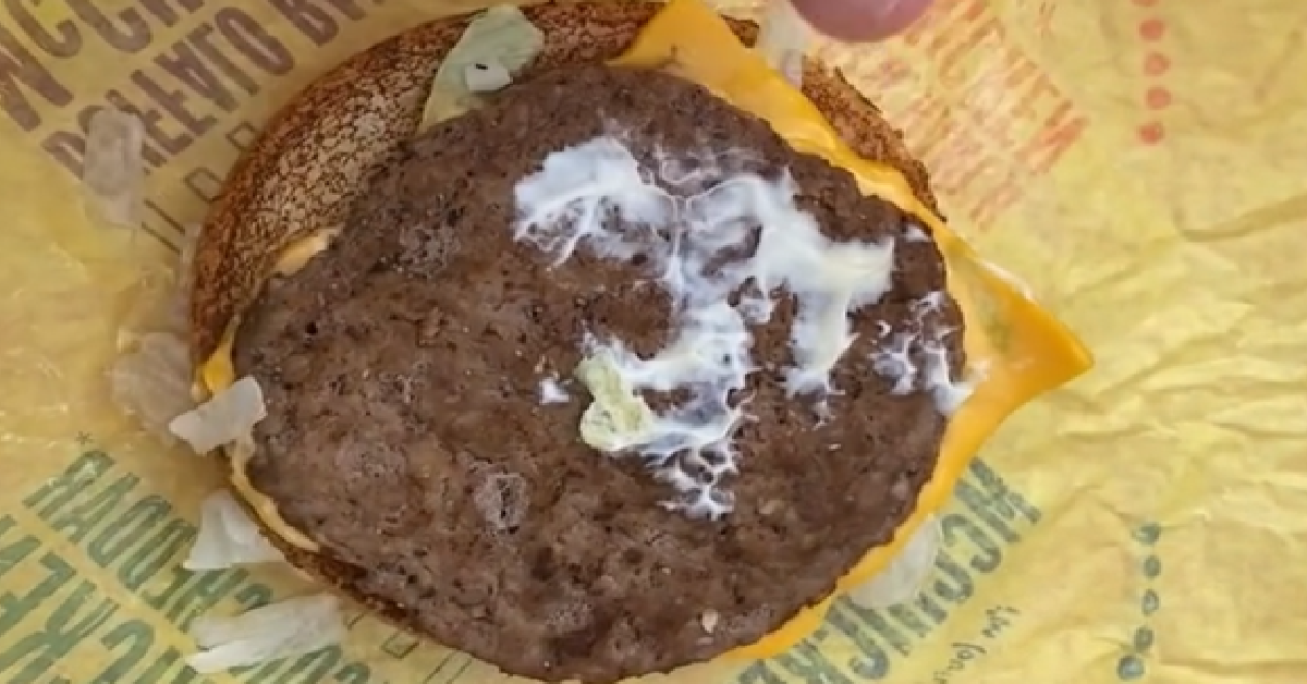 Woman Shares How She Assembles The “Land, Sea, and Air” Burger From