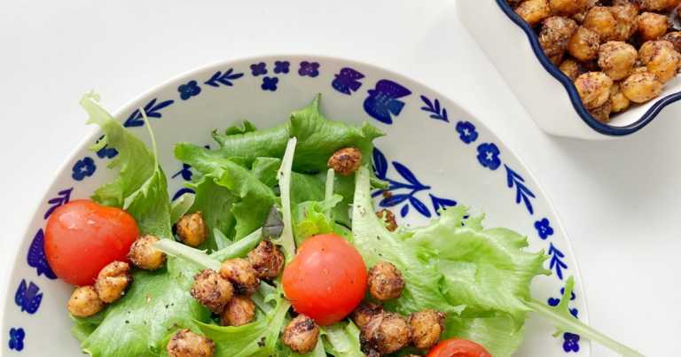 Oven Roasted Spiced Chickpeas