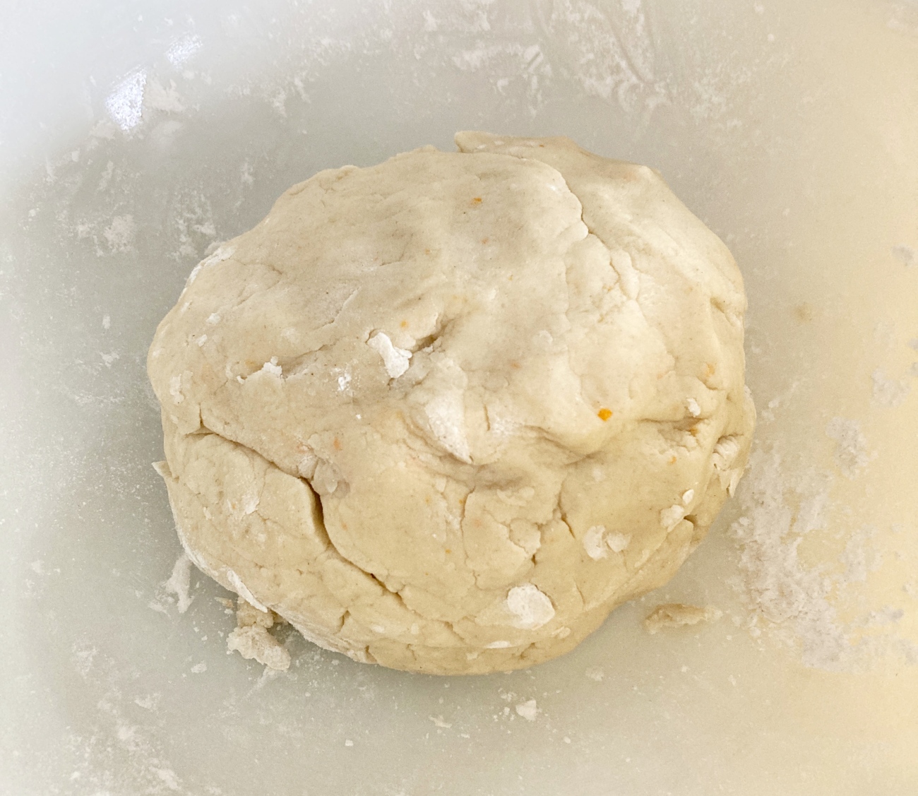 Combine dough ingredients in a food processor until dough just forms into a ball. Only add full amount of water if dough is too dry. Roll into a ball and cover with plastic wrap.
