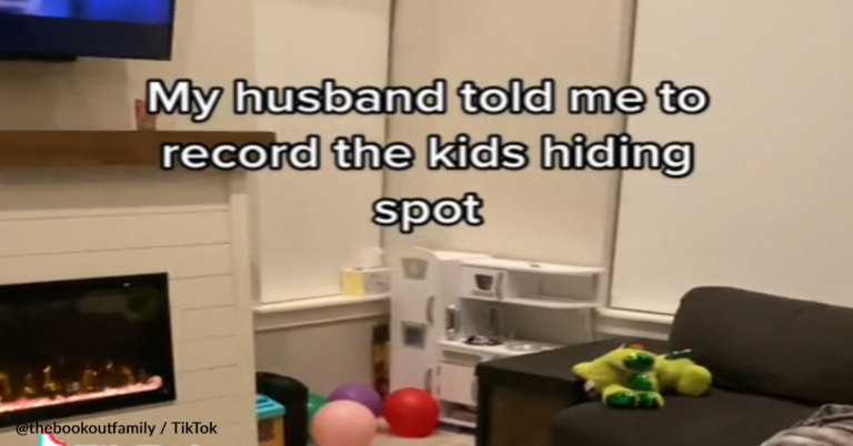 Kids Find The Best Spot For Hide And Seek And Mom Can’t Contain Her Laughter
