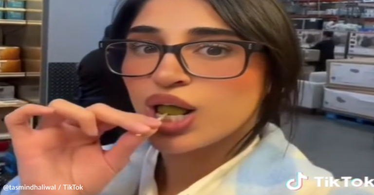 Woman Show How She Gets A Free Meal While Shopping At Costco