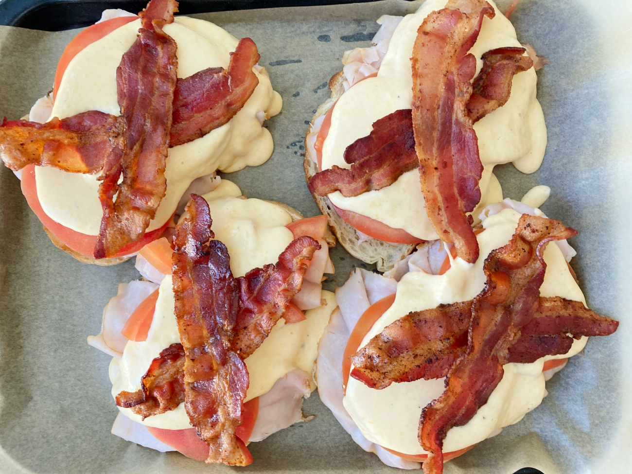 Kentucky Hot Brown Sandwiches