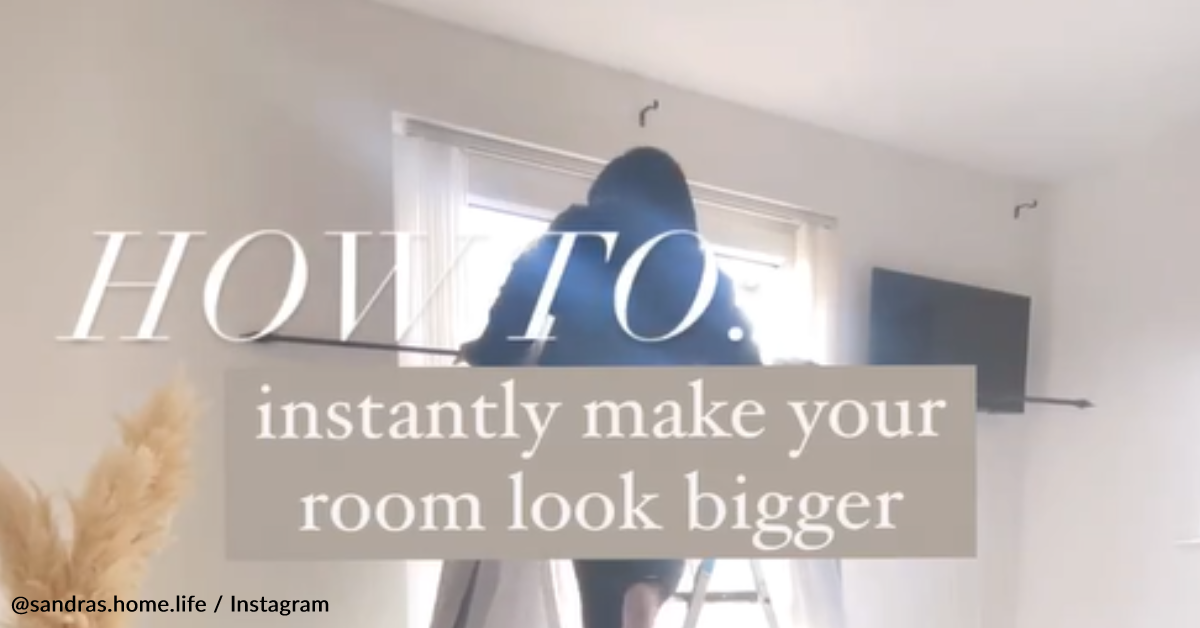 Woman Shares Curtain Hack To Instantly Make Room Feel Bigger 12 Tomatoes