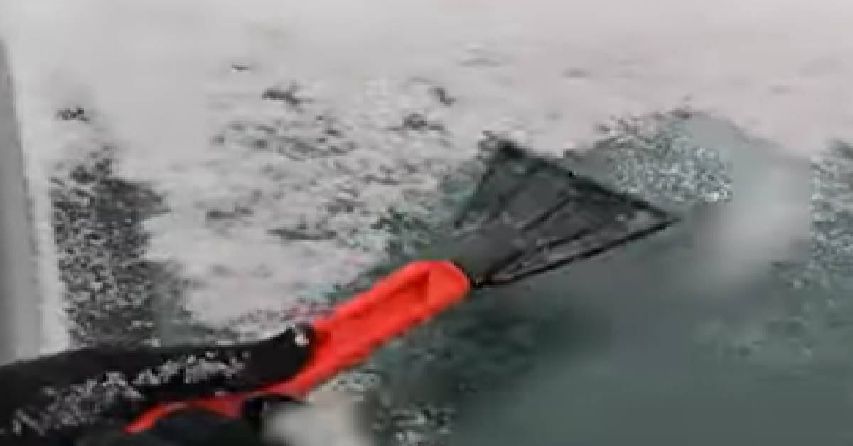 You've probably been using your ice scraper wrong—here's the right way