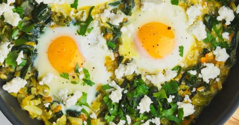 One Pan Green Shakshuka